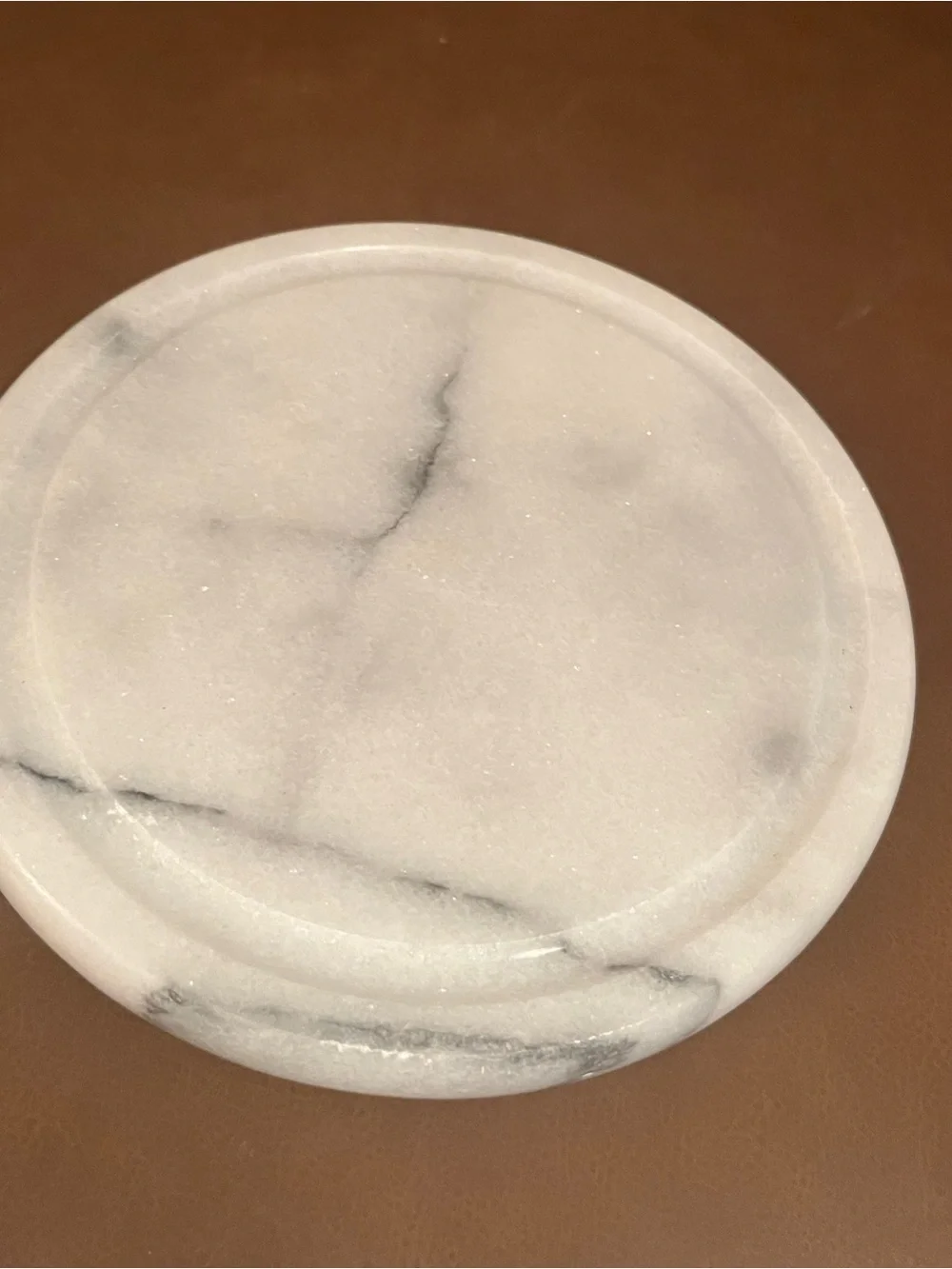 Dutch Garden White Marble Base w/ Glass Cloche Dome
